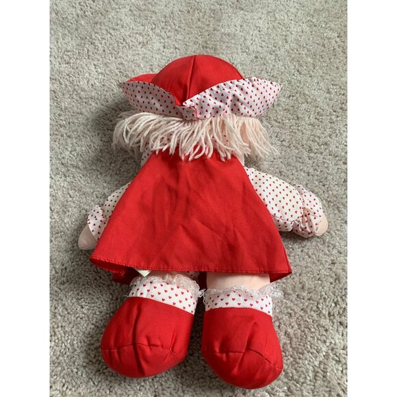 Vintage Well Made "I Love You" Rag Doll 15" White & Red Heart Outfit‎ - Picture 4 of 8